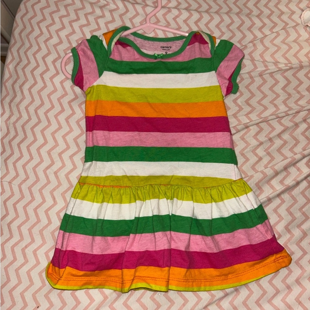 Carters Colorful Striped Kids Dress
